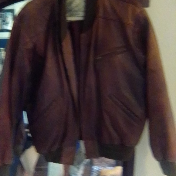 United leather Syndicate brown flight jacket. Vintage very, very cool - Picture 5 of 7